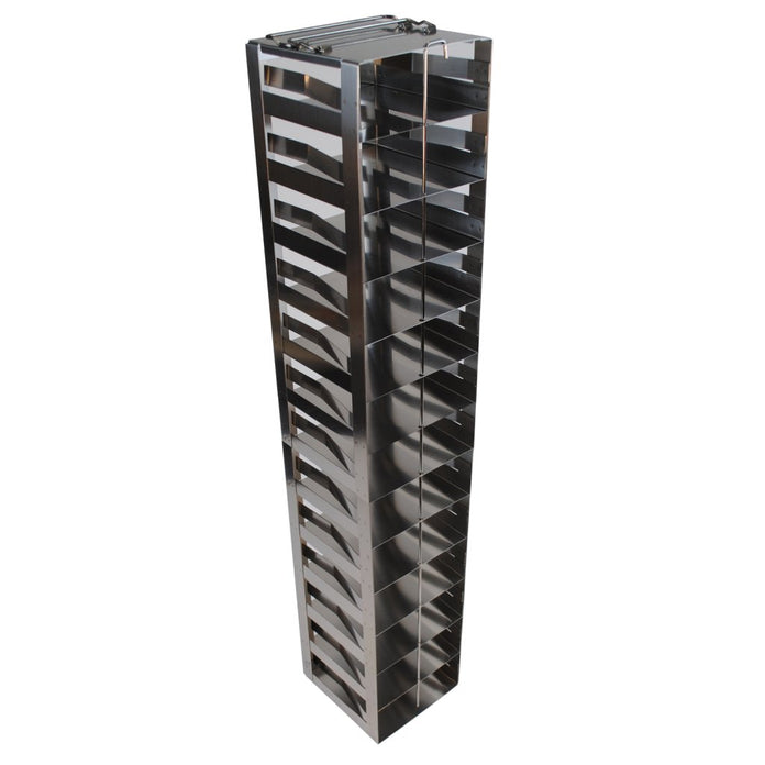 Crystal Industries - CF-13-2-S - Vertical Rack for 2" Boxes with Spring Lock, Holds 13 Boxes