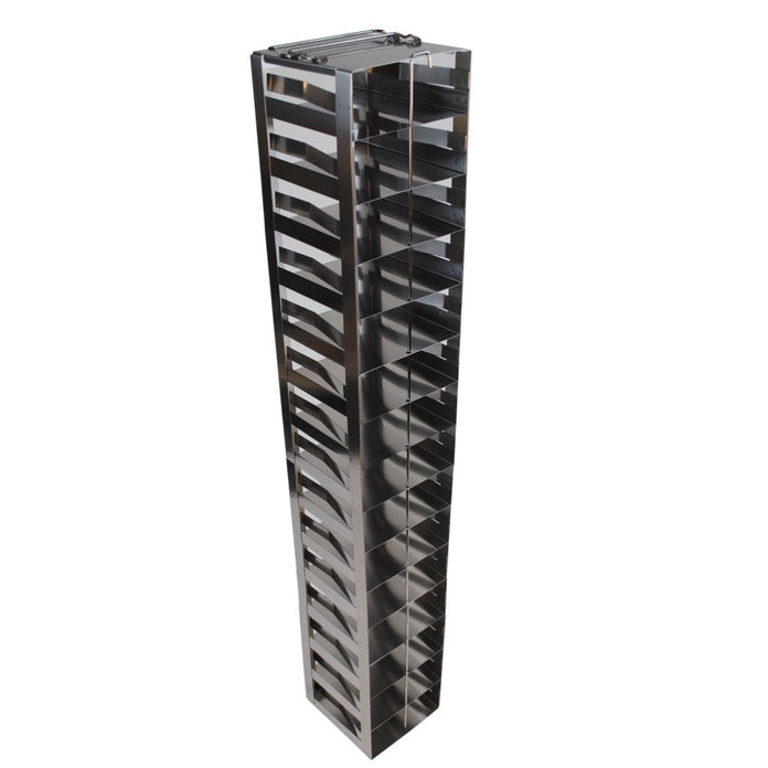 Crystal Industries - CF-15-2-S - Vertical Rack for 2" Boxes with Spring Lock, Holds 15 Boxes