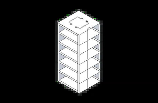 Crystal Industries - CF-2 - Vertical Rack for 2" Boxes