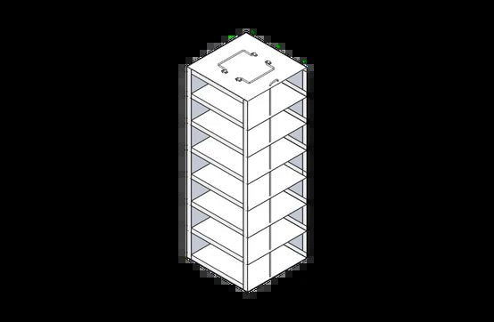 Crystal Industries - CF-2 - Vertical Rack for 2" Boxes