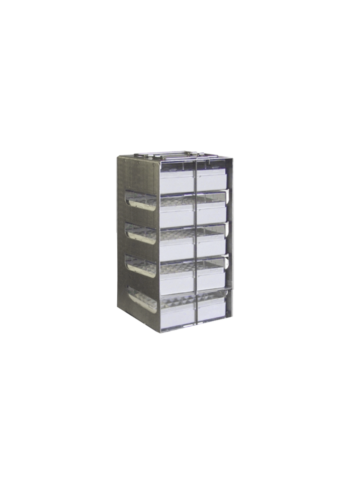 Crystal Industries - CFA-5-3 - Aluminum Vertical Rack for 3" Boxes, Holds 5 Boxes