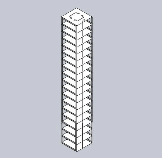 Crystal Industries - CFMM - Vertical Rack for SBS Formatted Boxes