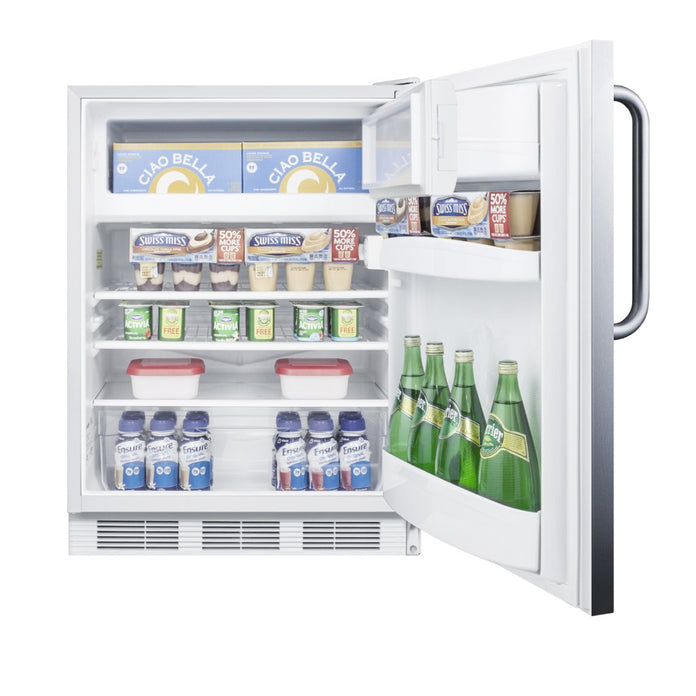 Accucold - CT66LWSSHH - 24" Wide Refrigerator-Freezer