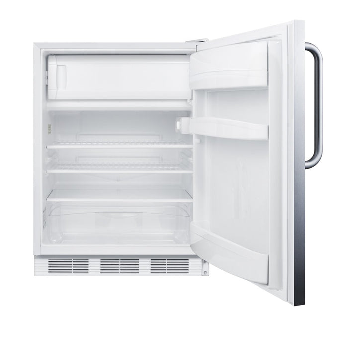 Accucold - CT66LWSSHH - 24" Wide Refrigerator-Freezer