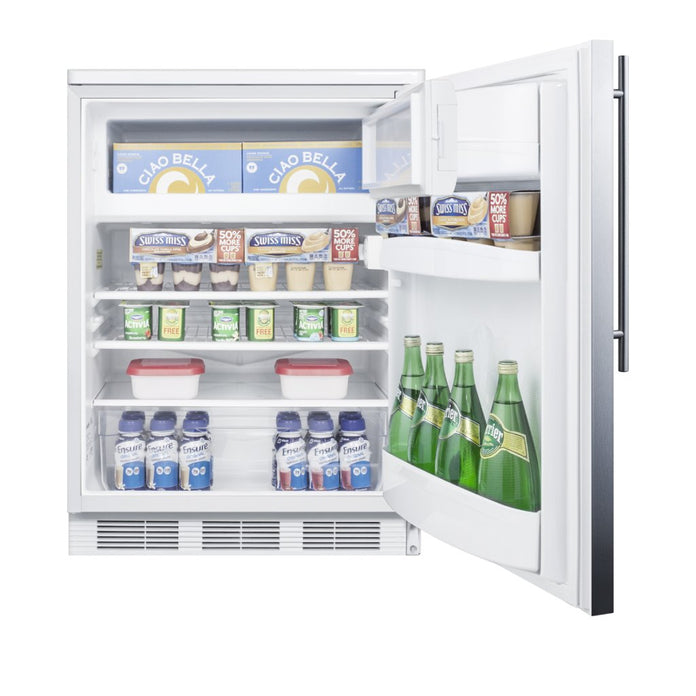Accucold - CT66LWSSHVADA - 24" Wide Refrigerator-Freezer, ADA Compliant