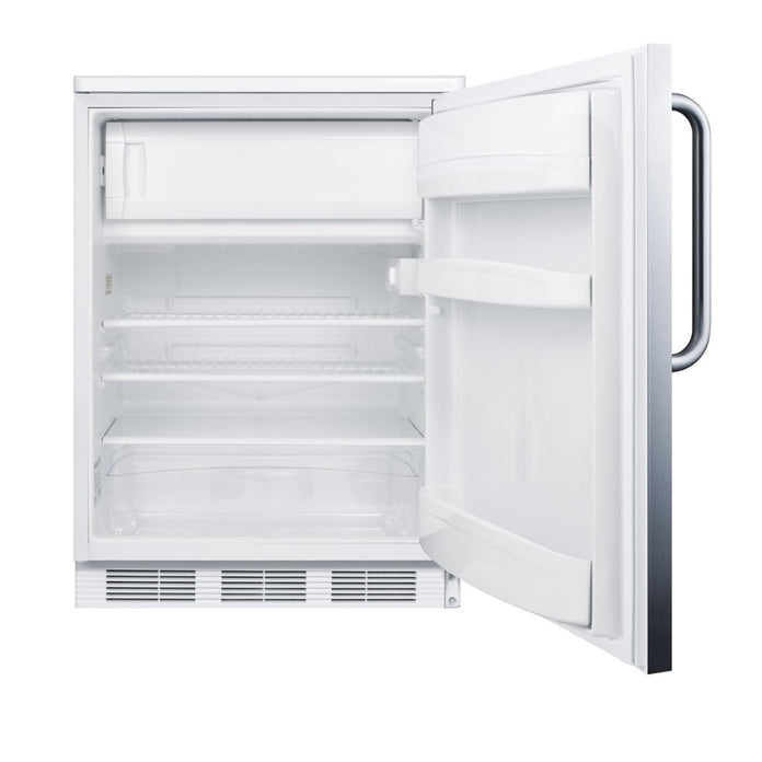 Accucold - CT66LWSSTBADALHD - 24" Wide Refrigerator-Freezer, ADA Compliant