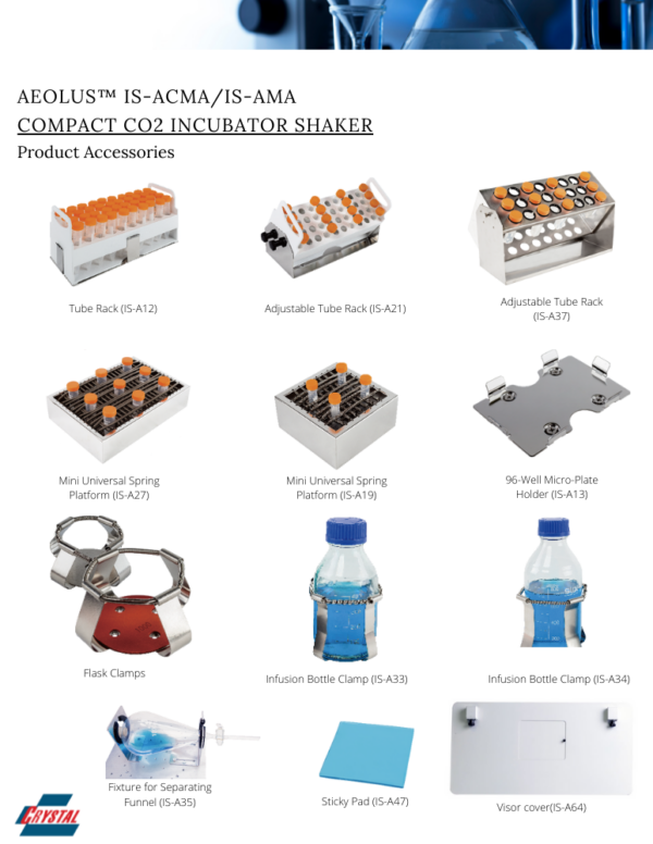 Crystal Industries - IS-A - AEOLUS™ Compact Incubator Shaker, 3mm Orbit