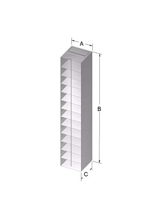 Custom Biogenic Systems - 12APLR-375 - Aluminum Oversized Chest Racks for 3.75" High Boxes with Locking Rods and Handles