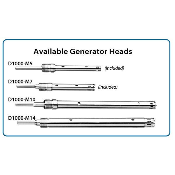 Benchmark Scientific - D1000 - Homogenizer, Includes 5mm and 7mm Generators (Ideal for Microtubes)