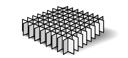 Custom Biogenic Systems - D64L - 64 Cell Large Cardboard Divider Opening 16.75 mm