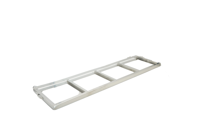 F-C-4R2110-4 - Stainless Steel Frame for Four Baxter/Fenwal C-4R2110 Aluminum Canisters