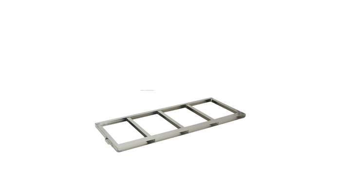 F-C-4R9955-4 - Stainless Steel Frame for Four Baxter/Fenwal C-4R9955 Aluminum Canisters