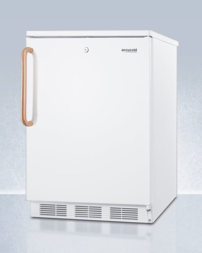 Accucold - FF6LWTBC - 24" Wide All-Refrigerator with Antimicrobial Pure Copper Handle