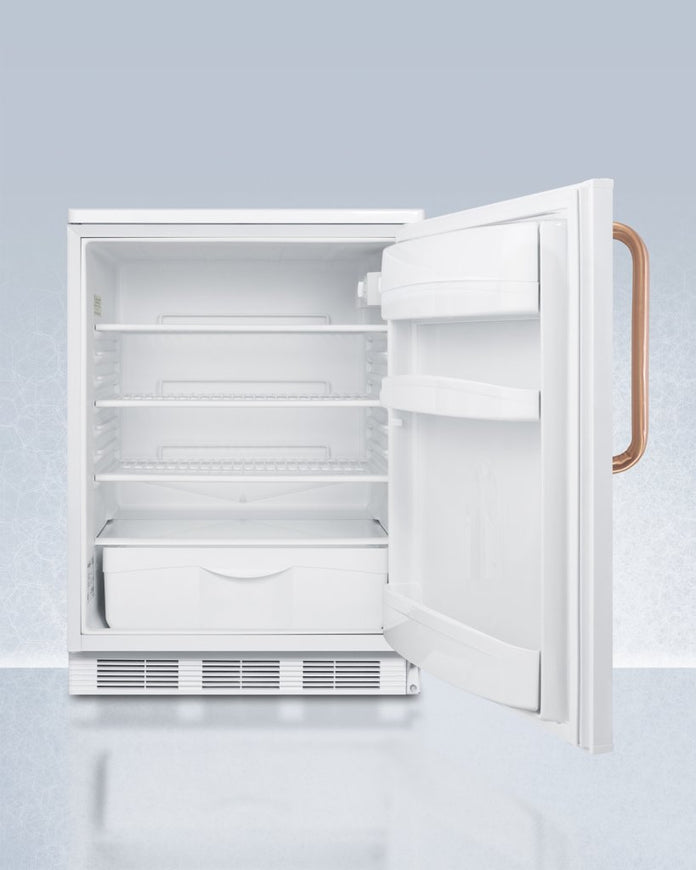 Accucold - FF6LWTBC - 24" Wide All-Refrigerator with Antimicrobial Pure Copper Handle