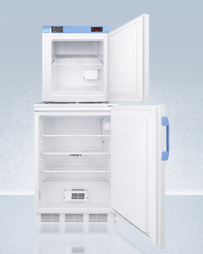 Accucold - FF7LW-FS24LSTACK - 24" Wide All-Refrigerator/All-Freezer Combination