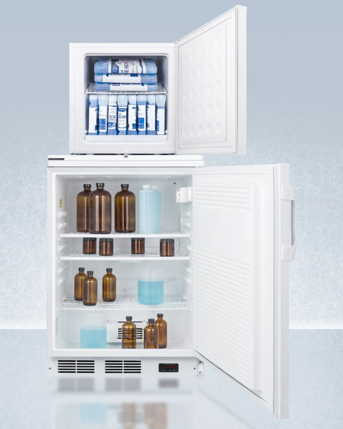 Accucold - FF7LW-FS24LSTACKPROLHD - 24" Wide All-Refrigerator-All-Freezer Combination, Left Hand Door