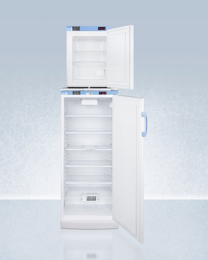 Accucold - FFAR10-FSLSTACKLHD - 24" Wide All-Refrigerator/All-Freezer Combination, Left Hand Door