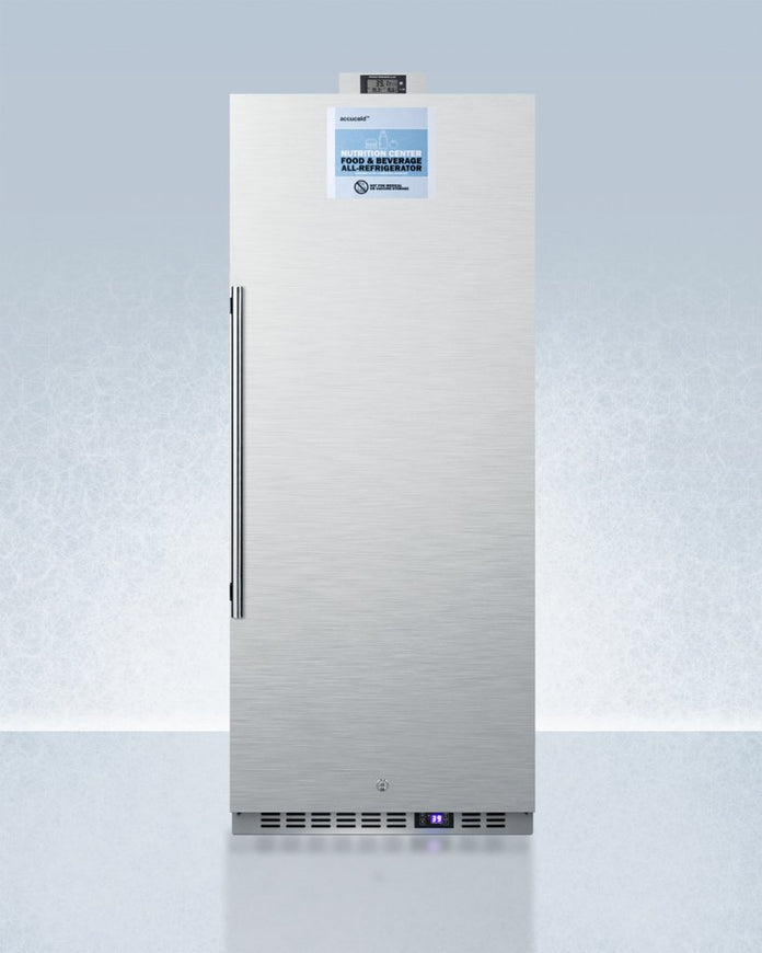 Accucold - FFAR121SSNZLHD - 24" Wide All-Refrigerator, Left Hand Door
