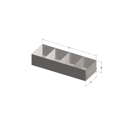 Custom Biogenic Systems - UCH63-3-75 - Upright Stainless Steel Holders for Standard 20ml and 50ml Bags (3.75" Openings), 78 Canisters