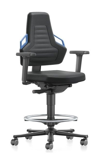 Bimos - 20023829-A - Nexxit Chair Plus 9033E+, Desk-to-Bench Height, with Foot Ring, with Arms