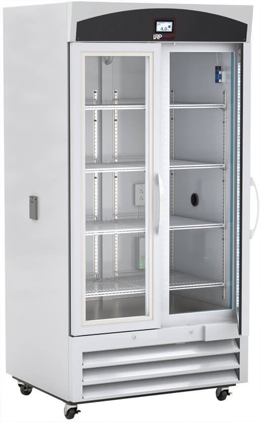 Lab Research Products - LRP-HC-CP-36-TS - 36 Cu. Ft. Capacity TempLog Plus Series Glass Door Chromatography Refrigerator