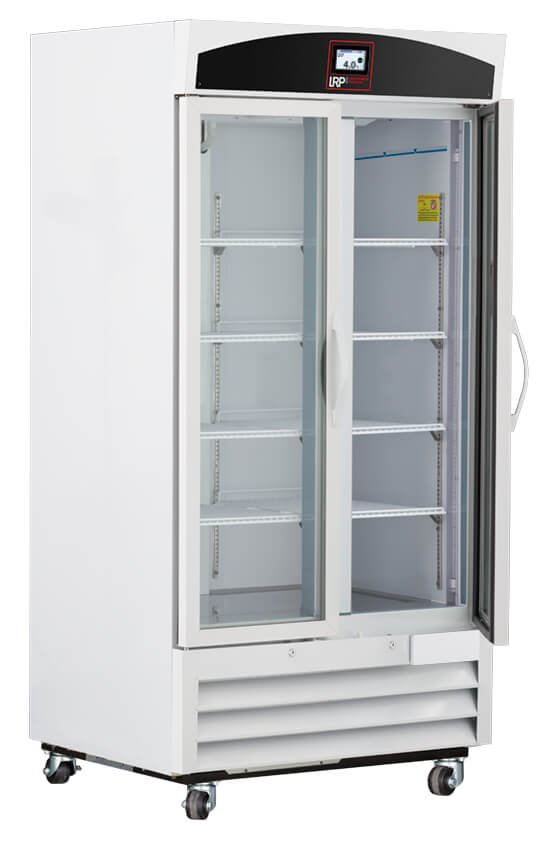 Lab Research Products - LRP-HC-LP-36-TS - 36 Cu. Ft. TempLog Plus Series Laboratory Glass Door Refrigerator