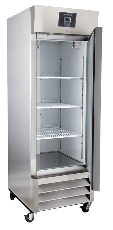 Lab Research Products (LRP) - LRP-HC-SSP-23 - 23 Cu. Ft. Plus Series Solid Door Stainless Steel Laboratory Refrigerator