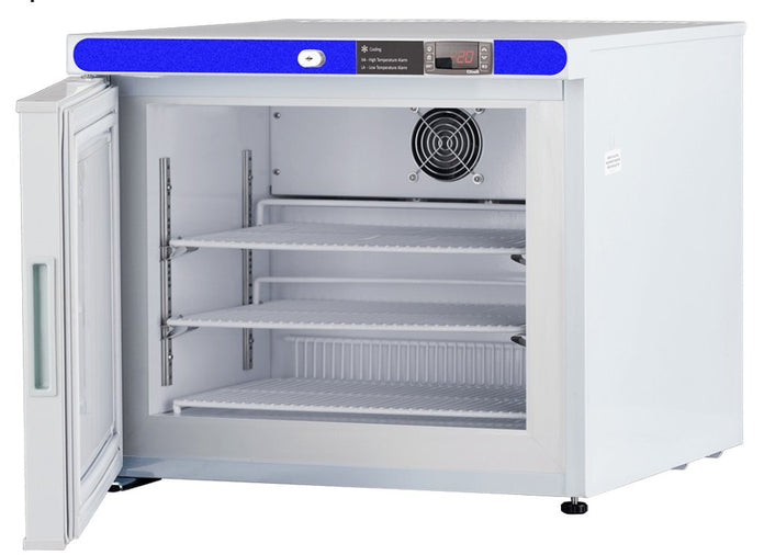 Lab Research Products (LRP) - LRP-HC-UCFS-0120A-LH - 1.3 Cu. Ft. Plus Series Countertop Auto Defrost Laboratory Freezer Freestanding, Left Hinged