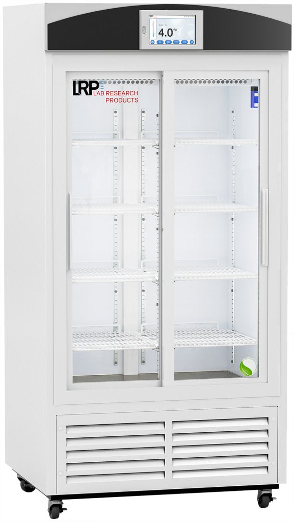 Lab Research Products (LRP) - LRP-VS-LP-33-TS - 33 Cu. Ft. Touchscreen Sliding Glass Door Laboratory Refrigerator with Variable Speed Compressor