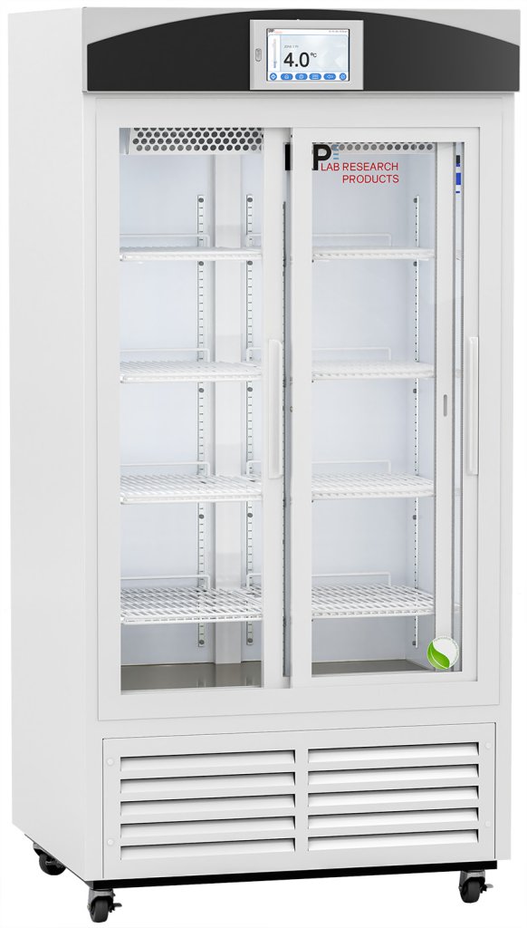 Lab Research Products (LRP) - LRP-VS-LP-33-TS - 33 Cu. Ft. Touchscreen Sliding Glass Door Laboratory Refrigerator with Variable Speed Compressor