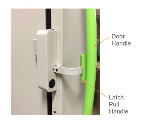 Caron - LTCH301 - One-Handed Outer Door Latch for 25 & 33 CF Chambers