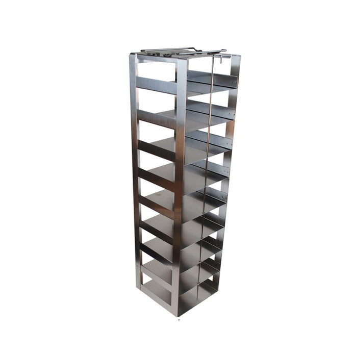 MCF-9-2-S - Vertical Rack for Mini 2" Boxes with Spring Lock, Holds 9 Boxes