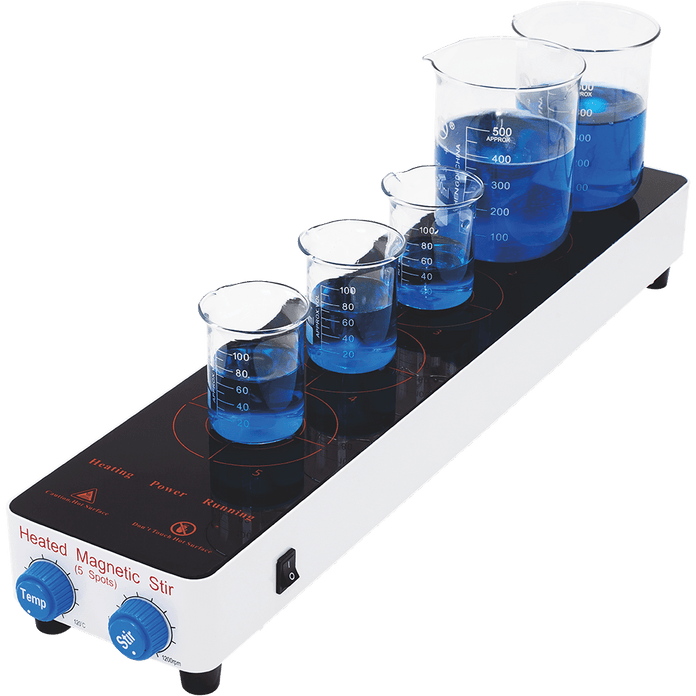 Crystal Industries - MS-05HA - 5-Position Hotplate Stirrer