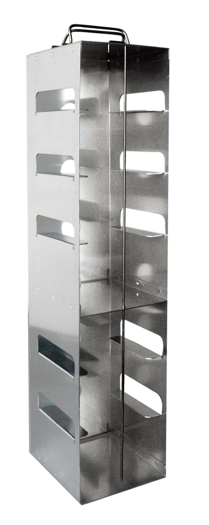 Crystal Industries - CFA-7-3 - Aluminum Vertical Rack for 3" Boxes, Holds 7 Boxes