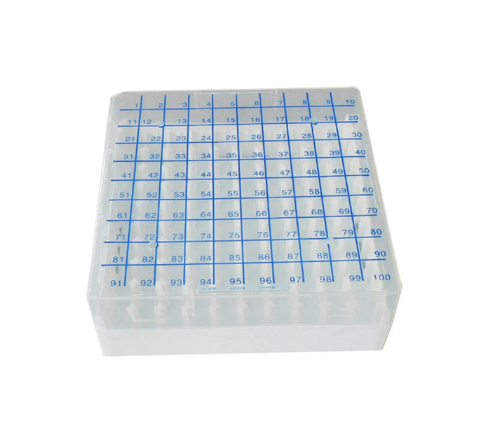 PB2-100 - Polycarbonate Plastic Box with 100 Cells