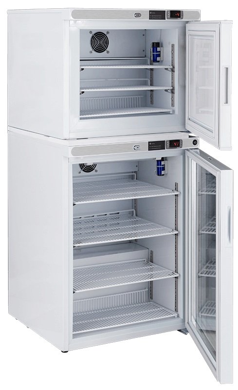 American Biotech Supply - PH-ABT-HC-RFC7A - 7 Cu. Ft. Pharmacy Refrigerator and Auto Defrost Freezer Combination