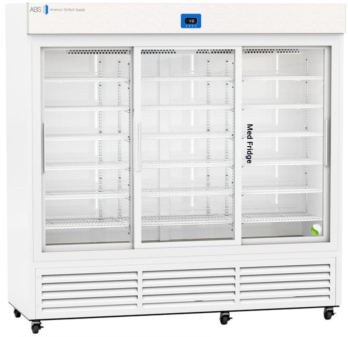 American Biotech Supply - PH-ABT-VS-69G - 69 Cu. Ft. Premier Sliding Glass Door Pharmacy Refrigerator with Variable Speed Compressor
