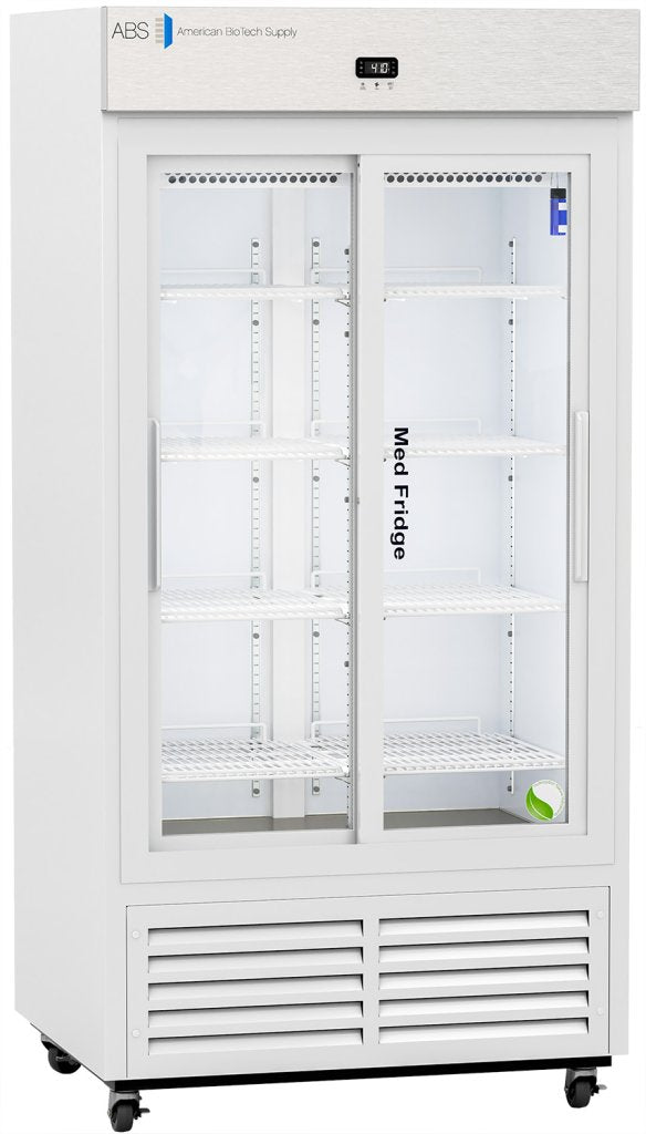 American Biotech Supply - PH-ABT-VS-S33G - 33 Cu. Ft. Standard Sliding Glass Door Pharmacy Refrigerator
