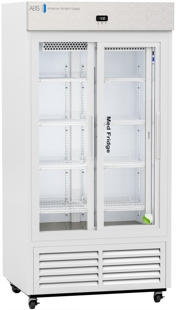 American Biotech Supply - PH-ABT-VS-S33G - 33 Cu. Ft. Standard Sliding Glass Door Pharmacy Refrigerator