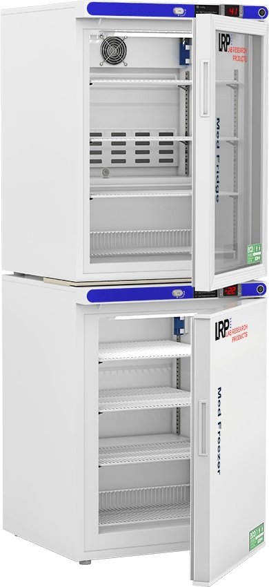 Lab Research Products (LRP) - PH-LRP-HC-RFC1030G - 10 Cu. Ft. Pharmacy Refrigerator & Freezer (-30°C Operation) Combination, with Glass Door Refrigerator