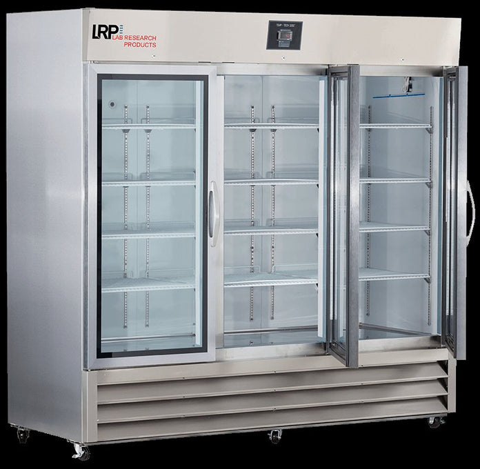 Lab Research Products - PH-LRP-HC-SSP-72G - 72 Cu. Ft. Plus Series Glass Door Stainless Steel Pharmacy Refrigerator