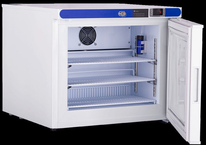 Lab Research Products - PH-LRP-HC-UCFS-0120A - 1.3 Cu. Ft. Capacity Plus Series Pharmacy/Vaccine Countertop Auto Defrost Freezer Freestanding