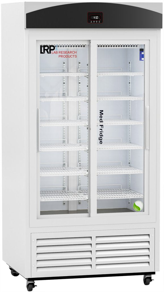 Lab Research Products (LRP) - PH-LRP-VS-33G - 33 Cu. Ft. Premier Sliding Glass Door Pharmacy Refrigerator with Variable Speed Compressor