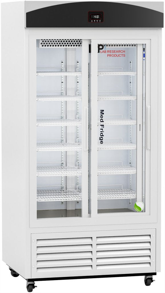 Lab Research Products (LRP) - PH-LRP-VS-33G - 33 Cu. Ft. Premier Sliding Glass Door Pharmacy Refrigerator with Variable Speed Compressor