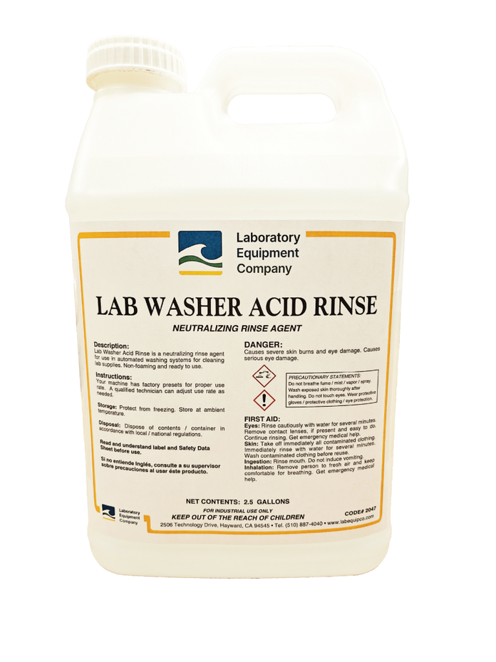 Laboratory Equipment Company - LEC-ACID - Lab Washer Acid Rinse