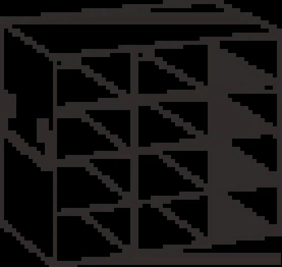 UF-2 - Upright Freezer Rack for 2" Boxes