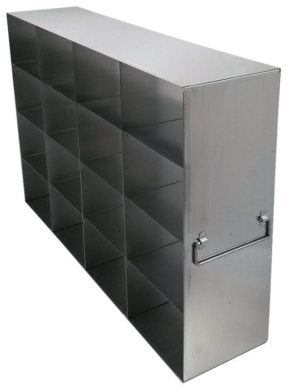 UF-44-L375 - Upright Freezer Rack for Large 3.75" Boxes, 4x4 Configuration