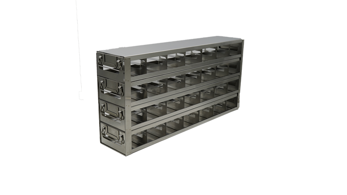 Crystal Industries - UFDPCR - Upright Freezer Drawer Rack for 0.2ml Tube 96-Well PCR Boxes