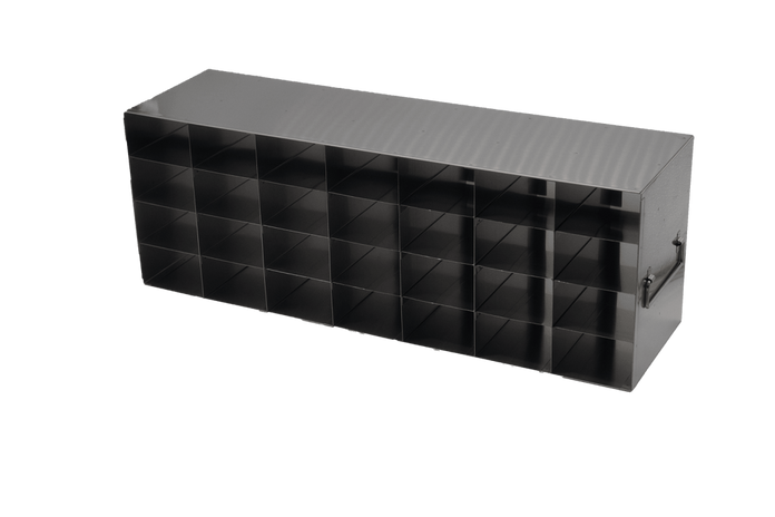 Crystal Industries - UFF-74 - Upright Freezer Rack for 32/8 Flipper JR Reversible Multi-Boxes, 7x4 Configuration