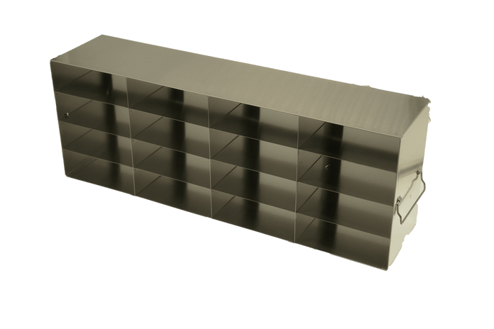 Crystal Industries - UFHT - Upright Freezer Rack for 100-Cell Hinged Top Plastic Boxes